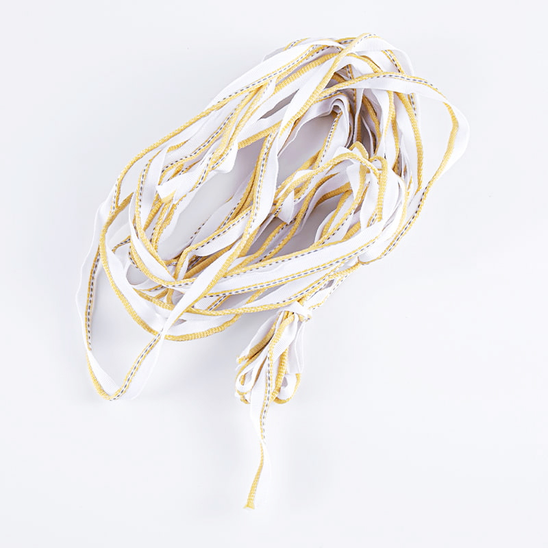 Pita Reflektif Poliester 1,0cm untuk Aksesori Pakaian Ketahanan Aus Kompresi