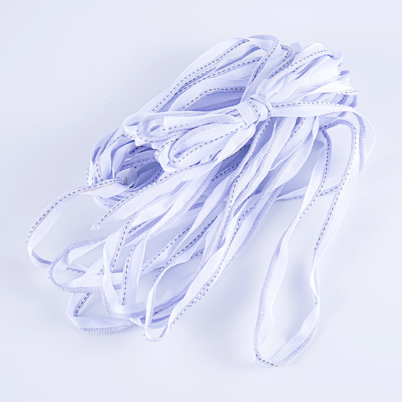 Pita Reflektif Poliester Kepadatan Tinggi 1,0cm untuk Aksesori Pakaian Ketahanan Aus Kompresi