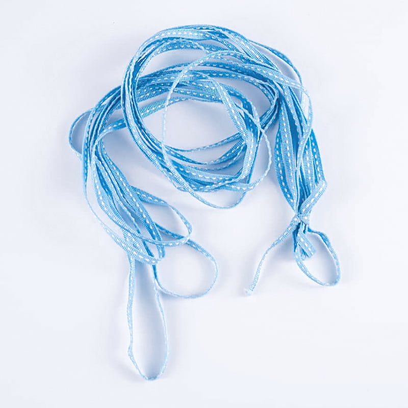 Anyaman Kemasan Bunga Bertitik Poliester 0,5cm