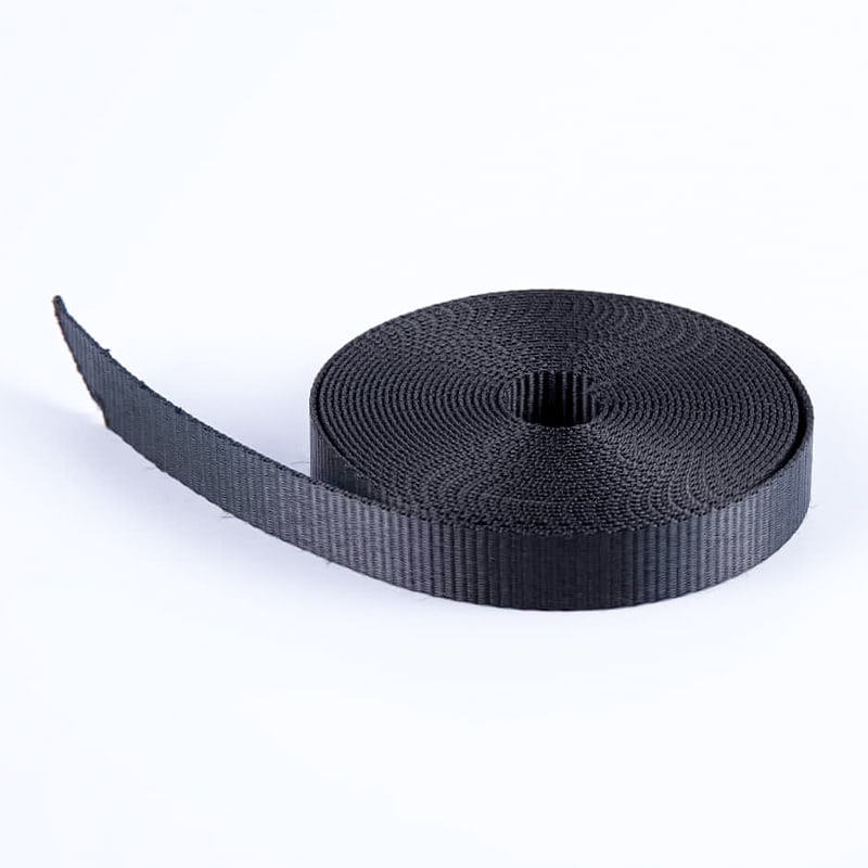 Anyaman Poliester Warna Solid Bernapas Kuat 2,0cm